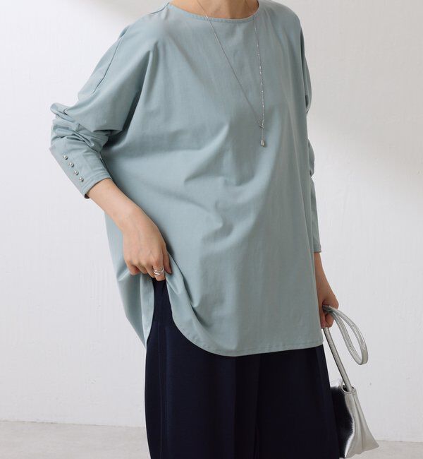  「袖ボタンロンT」|Tシャツ・カットソー|