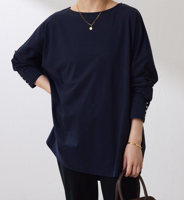  「袖ボタンロンT」|Tシャツ・カットソー|