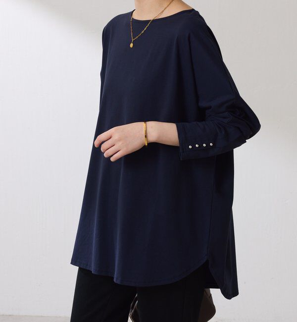  「袖ボタンロンT」|Tシャツ・カットソー|