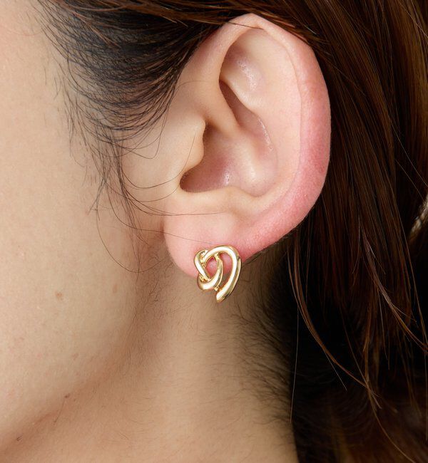  「【PAPILLONNER/パピヨネ】ノットアレンジピアス」|リング|ゴールド