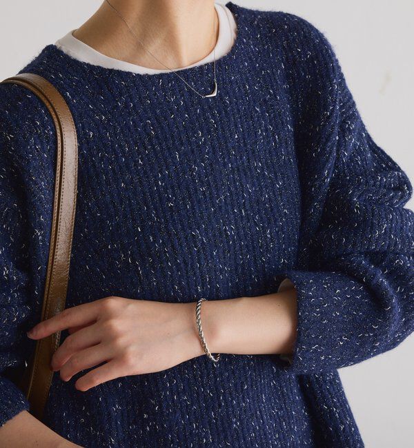  「ラメノット2WAYニット」|ニット・セーター|