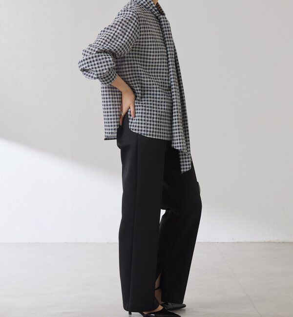  「ボウタイチェックブラウス」|シャツ・ブラウス|
