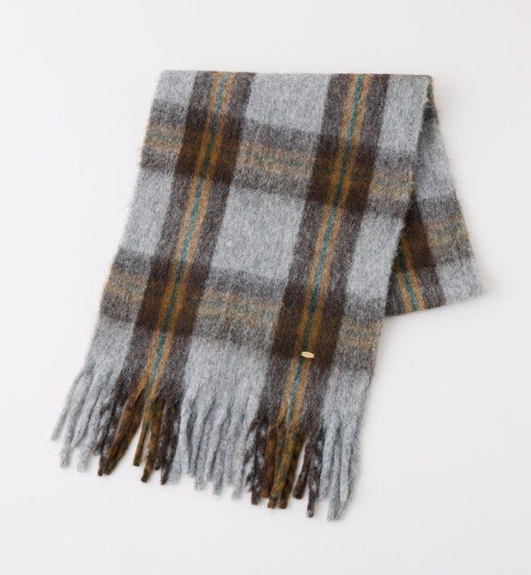  「【PAPILLONNER/パピヨネ】ボリュームチェックストール」|マフラー|