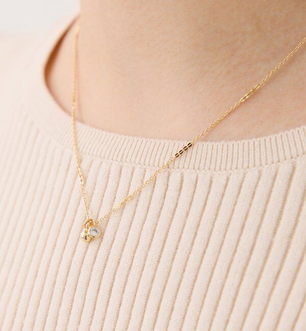  「【PAPILLONNER/パピヨネ】ミックスミニチャームネックレス」|リング|ゴールド