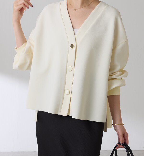  「メタル釦ジョーゼットカーディガン」|Tシャツ・カットソー|