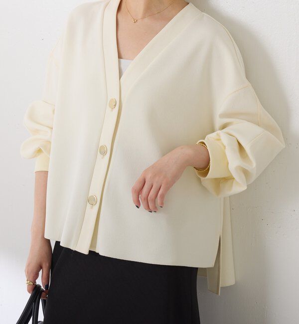  「メタル釦ジョーゼットカーディガン」|Tシャツ・カットソー|