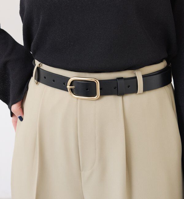  「【PAPILLONNER/パピヨネ】ゴールドバックルベルト」|ベルト|