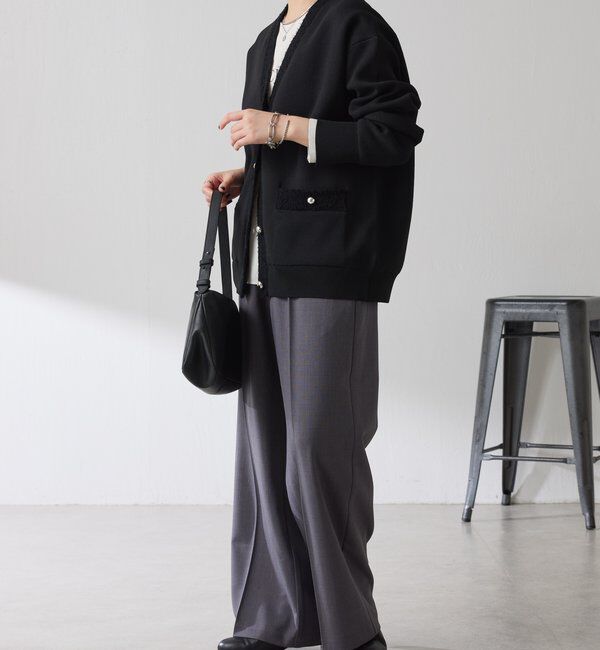  「ハーフミラノニットカーディガン」|ニット・セーター|