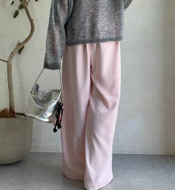  「【累計販売数3万枚突破/22色４サイズ展開！】タックワイドパンツ」|チノ|