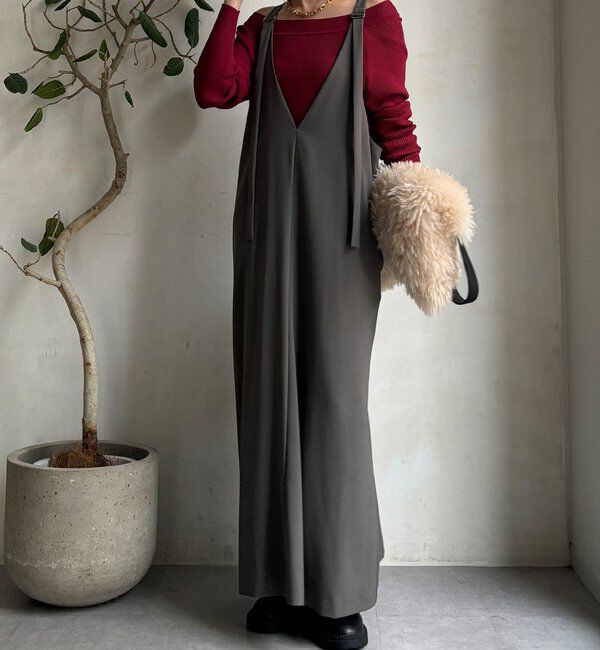  「【新色追加/前後2WAYで着られる】深Vワンピース」|ワンピース|