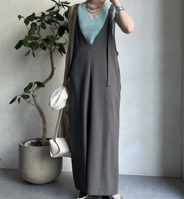  「【新色追加/前後2WAYで着られる】深Vワンピース」|ワンピース|