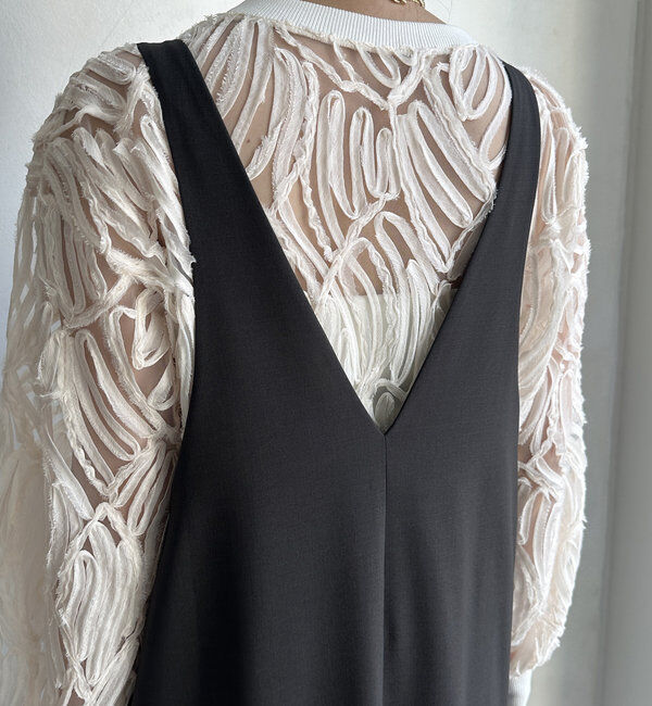  「【新色追加/前後2WAYで着られる】深Vワンピース」|ワンピース|