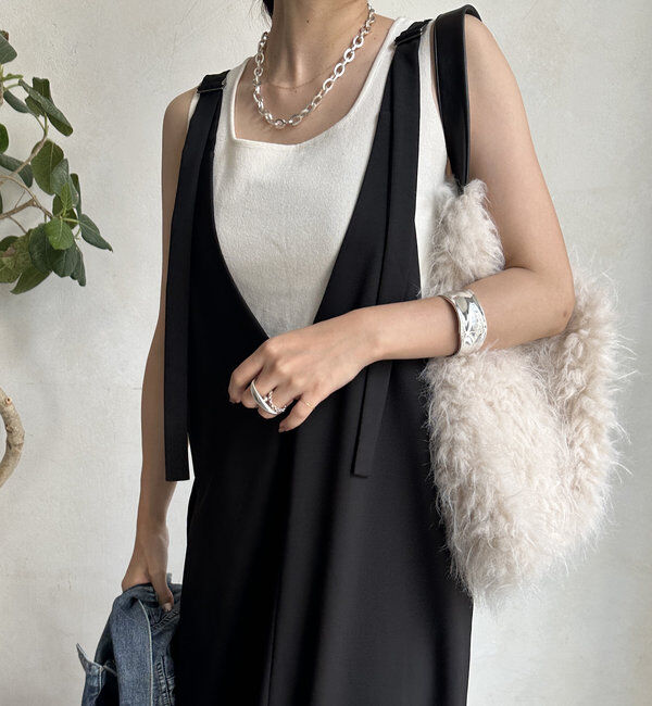  「【新色追加/前後2WAYで着られる】深Vワンピース」|ワンピース|