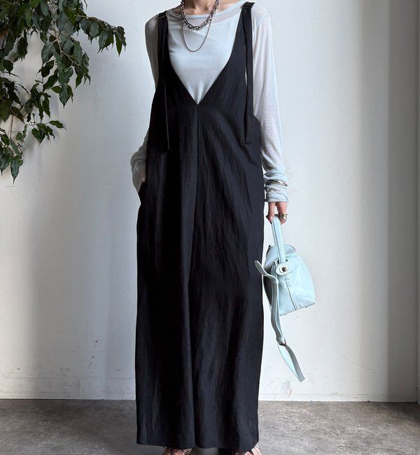  「【新色追加/前後2WAYで着られる】深Vワンピース」|ワンピース|