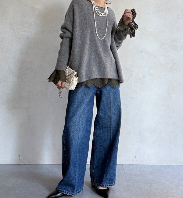  「レースフレアブラウス」|シャツ・ブラウス|