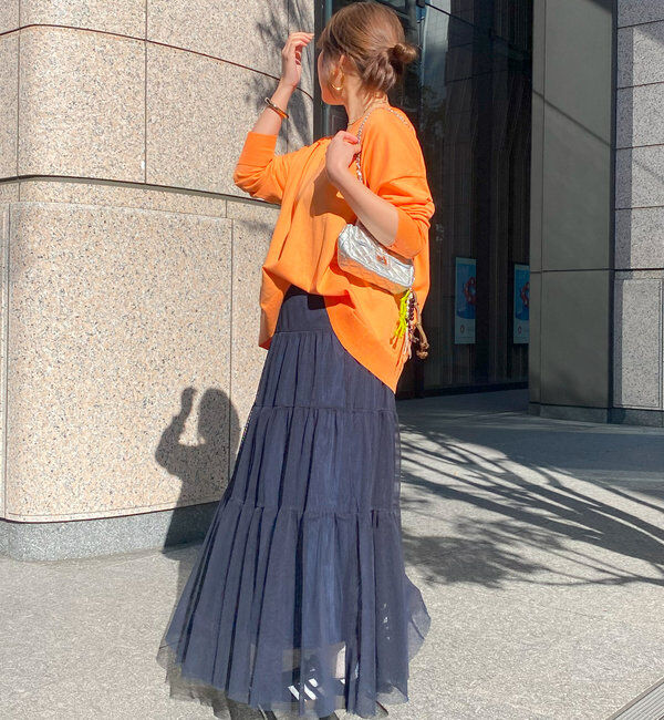  「【SAKURA @___saku14_ 企画】メッシュティアードスカート」|スカート|