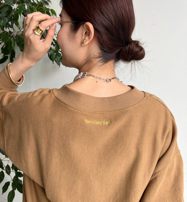  「【新色追加】【インフルエンサー OKOCHI企画】ハーフジップスウェット」|Tシャツ・カットソー|