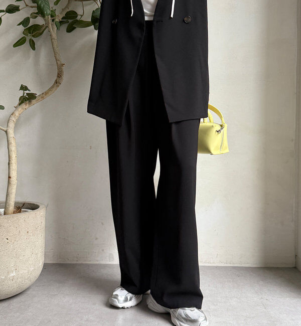  「接触冷感ワイドパンツ」|チノ|