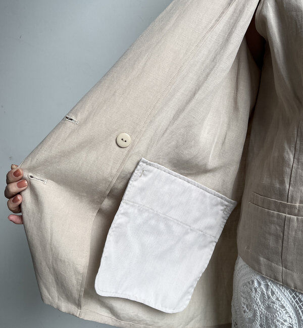 「リヨセルリネンジャケット」|テーラードジャケット|