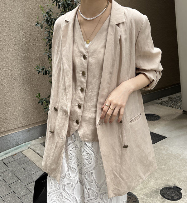  「リヨセルリネンジャケット」|テーラードジャケット|