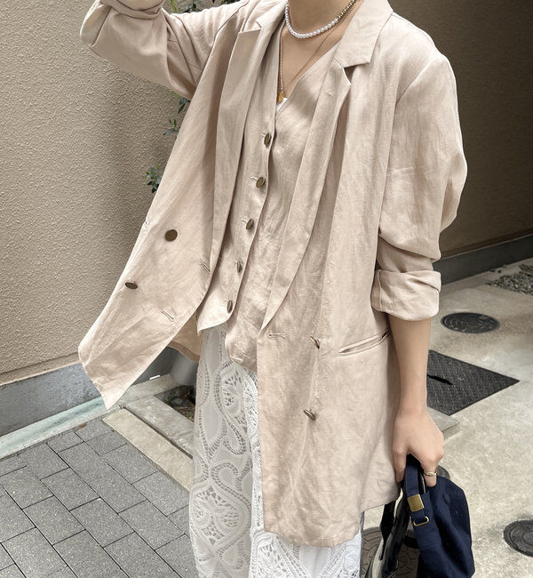  「リヨセルリネンジャケット」|テーラードジャケット|