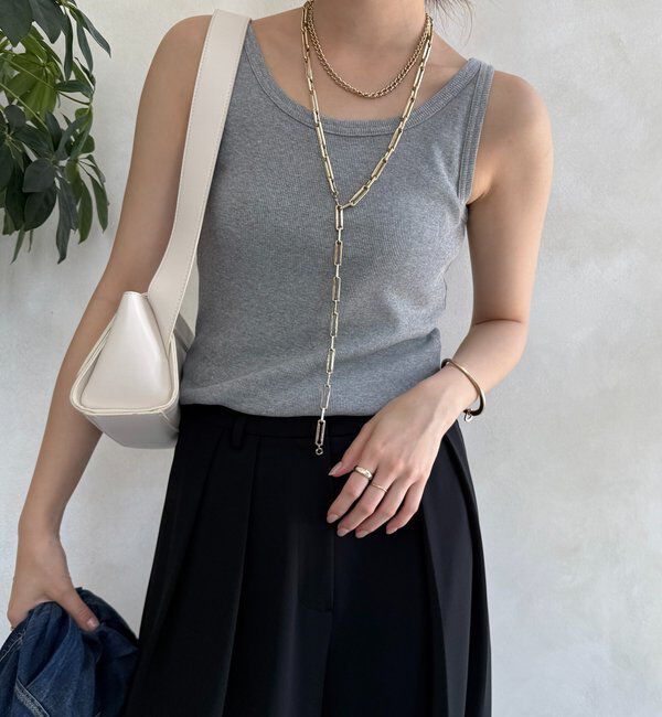  「【新色追加】リブタンク」|Tシャツ・カットソー|