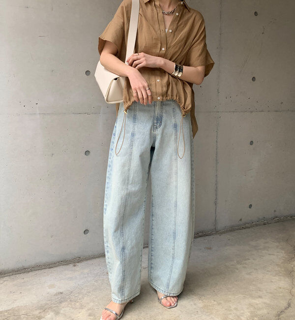  「リネンドロストフレンチシャツ」|シャツ・ブラウス|