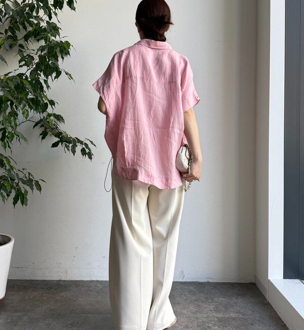  「リネンドロストフレンチシャツ」|シャツ・ブラウス|