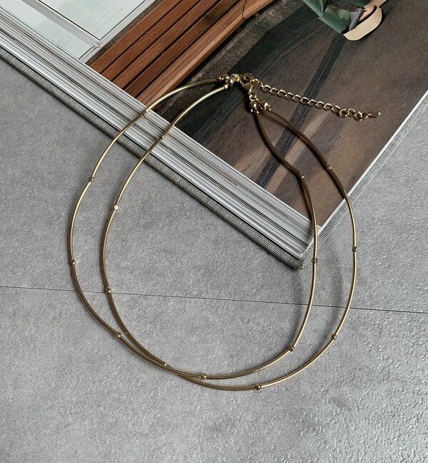  「パイプレイヤードネックレス」|ネックレス|