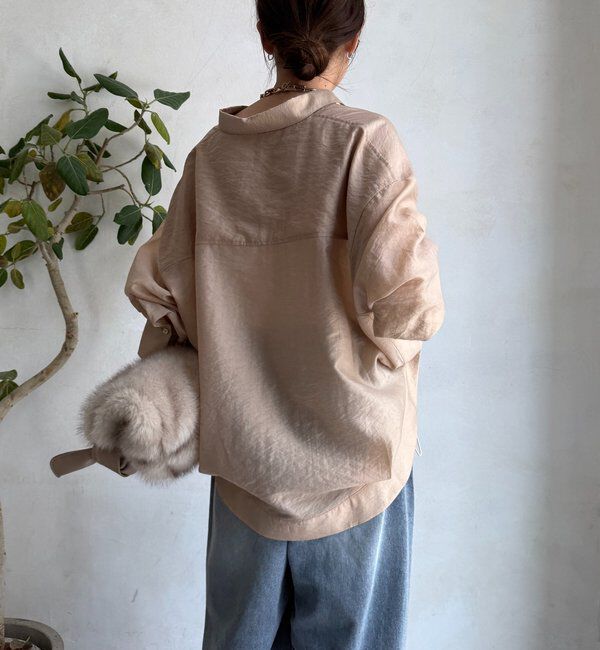  「襟付シアースピンドルブラウス」|シャツ・ブラウス|