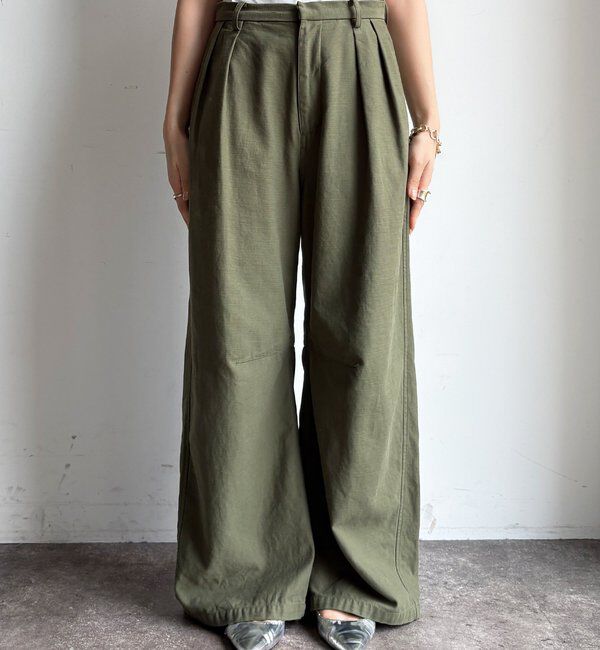  「タックトラウザーパンツ」|チノ|