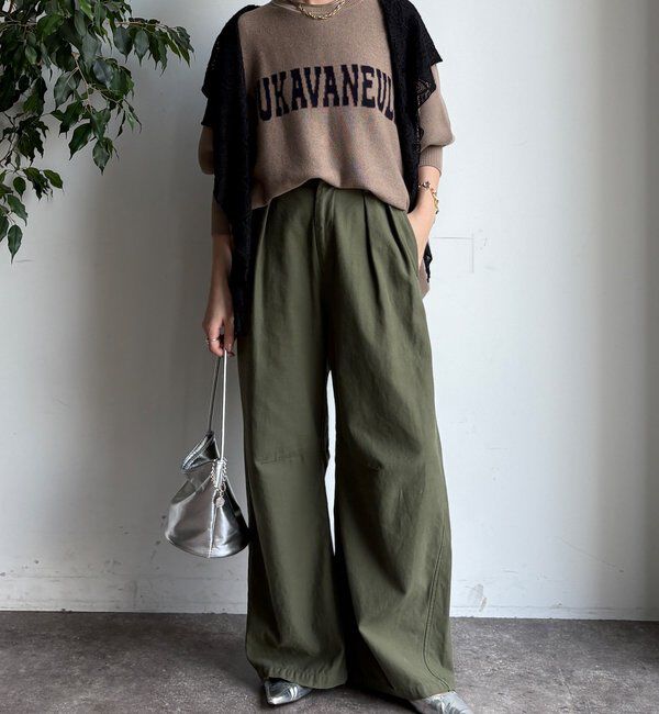  「タックトラウザーパンツ」|チノ|