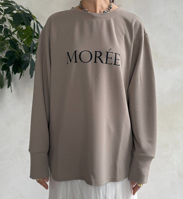  「カットジョーゼットMOREEロゴTEEブラウス」|シャツ・ブラウス|