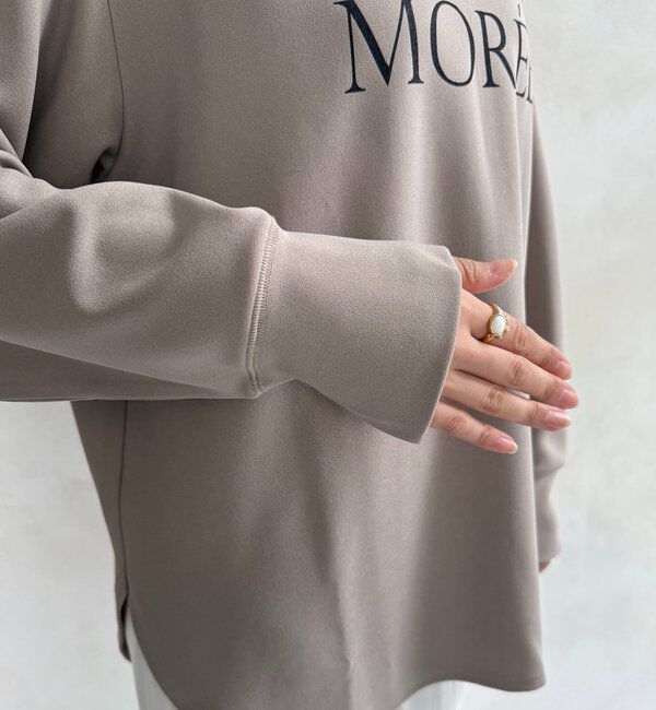  「カットジョーゼットMOREEロゴTEEブラウス」|シャツ・ブラウス|