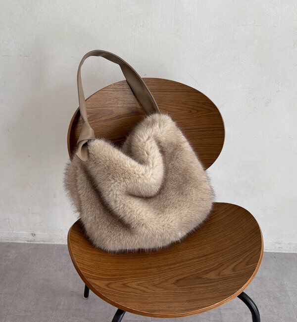  「ワンハンドルエコファーバッグ」|トートバッグ|