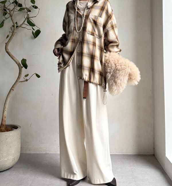  「オンブレチェックドロストシャツ」|シャツ・ブラウス|