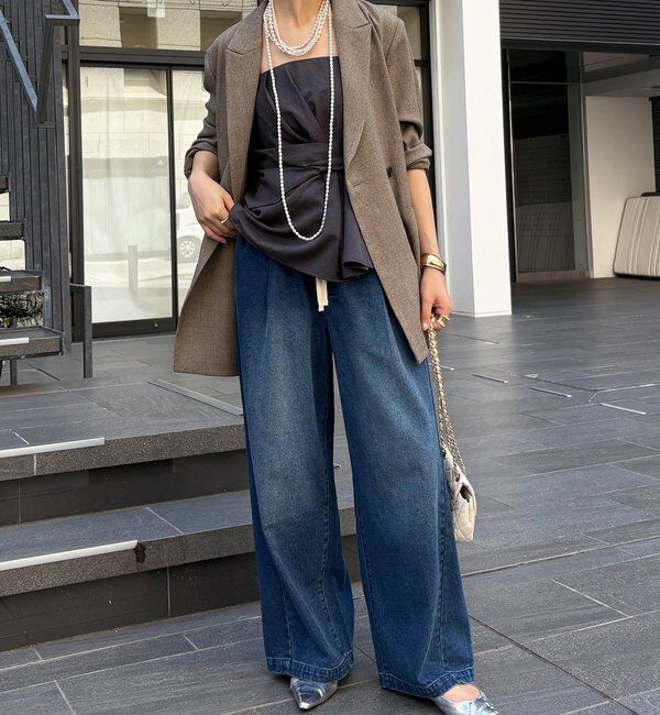  「シャンブレーダブルジャケット」|テーラードジャケット|