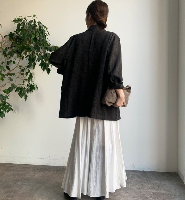  「シャンブレーダブルジャケット」|テーラードジャケット|