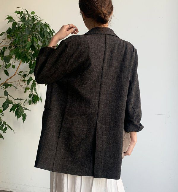  「シャンブレーダブルジャケット」|テーラードジャケット|