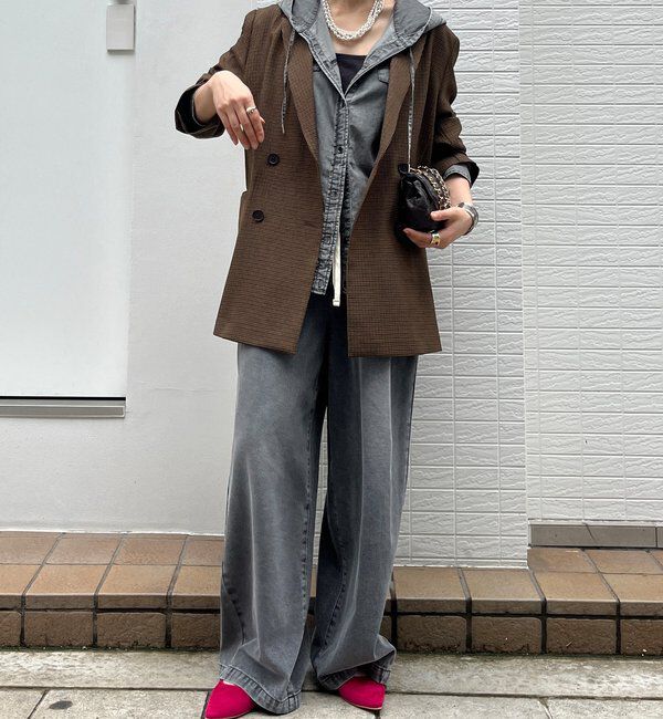  「チェックダブルジャケット」|テーラードジャケット|