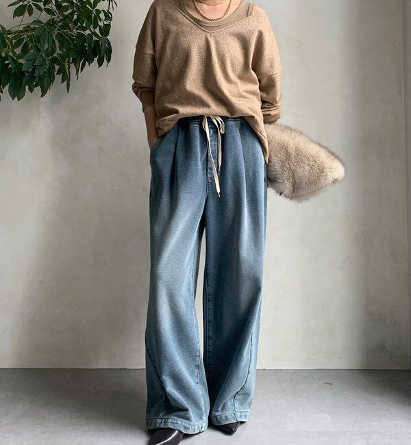  「【新色追加/インフルエンサーSAKURA企画】ラメスウェットタンクセット」|Tシャツ・カットソー|