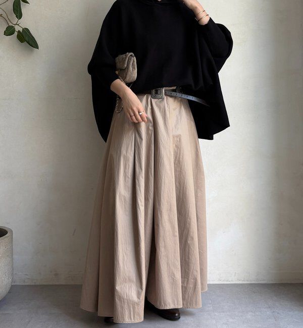  「フーディーポンチョニット」|ニット・セーター|