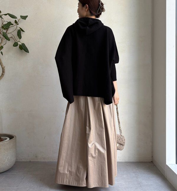  「フーディーポンチョニット」|ニット・セーター|