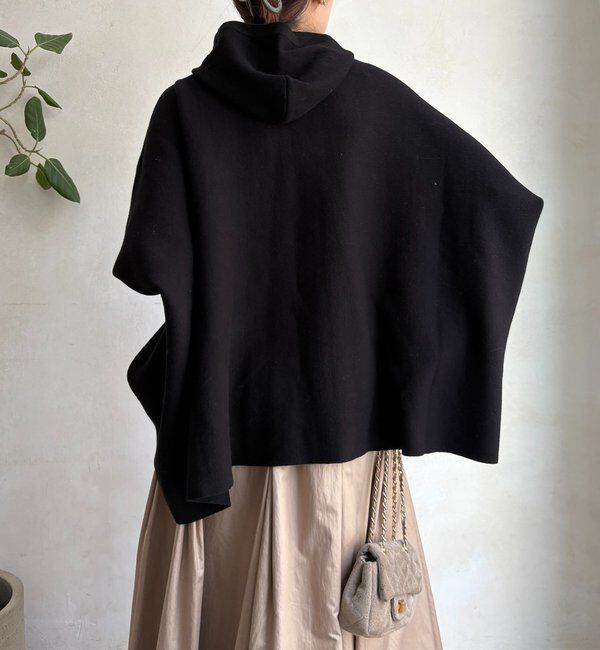  「フーディーポンチョニット」|ニット・セーター|