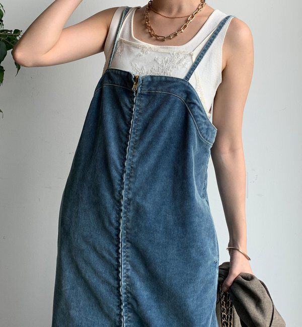  「【新色追加】コーデュロイジャンスカ」|ワンピース|