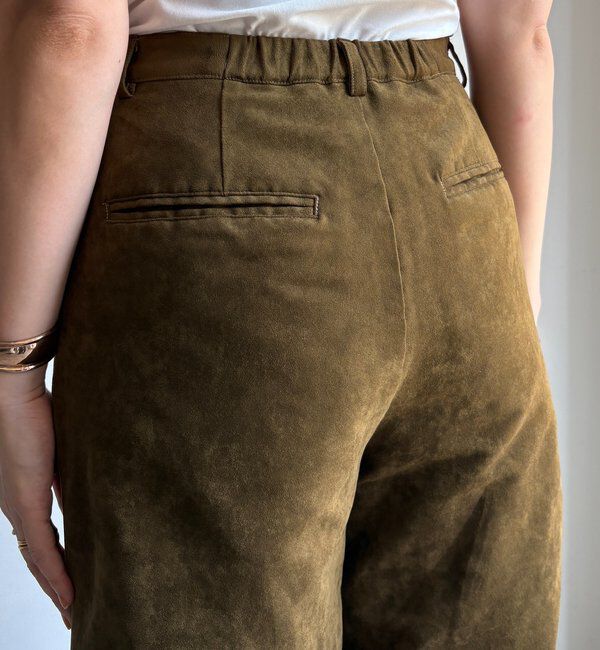  「【セットアップ対応】フェイクスエードショートパンツ」|チノ|