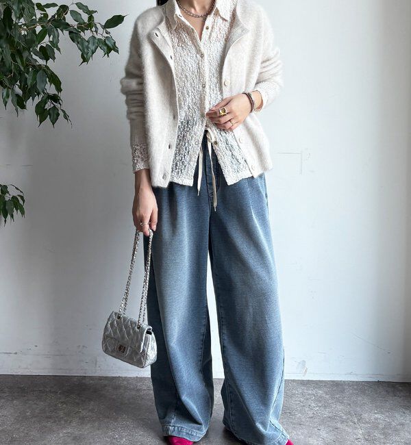  「ファーカシミヤカーディガン」|カーディガン|