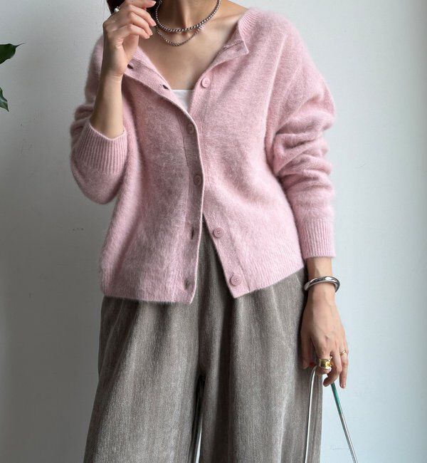  「ファーカシミヤカーディガン」|カーディガン|