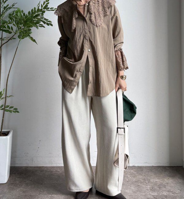  「レースカラーブラウス」|シャツ・ブラウス|