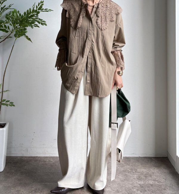  「レースカラーブラウス」|シャツ・ブラウス|